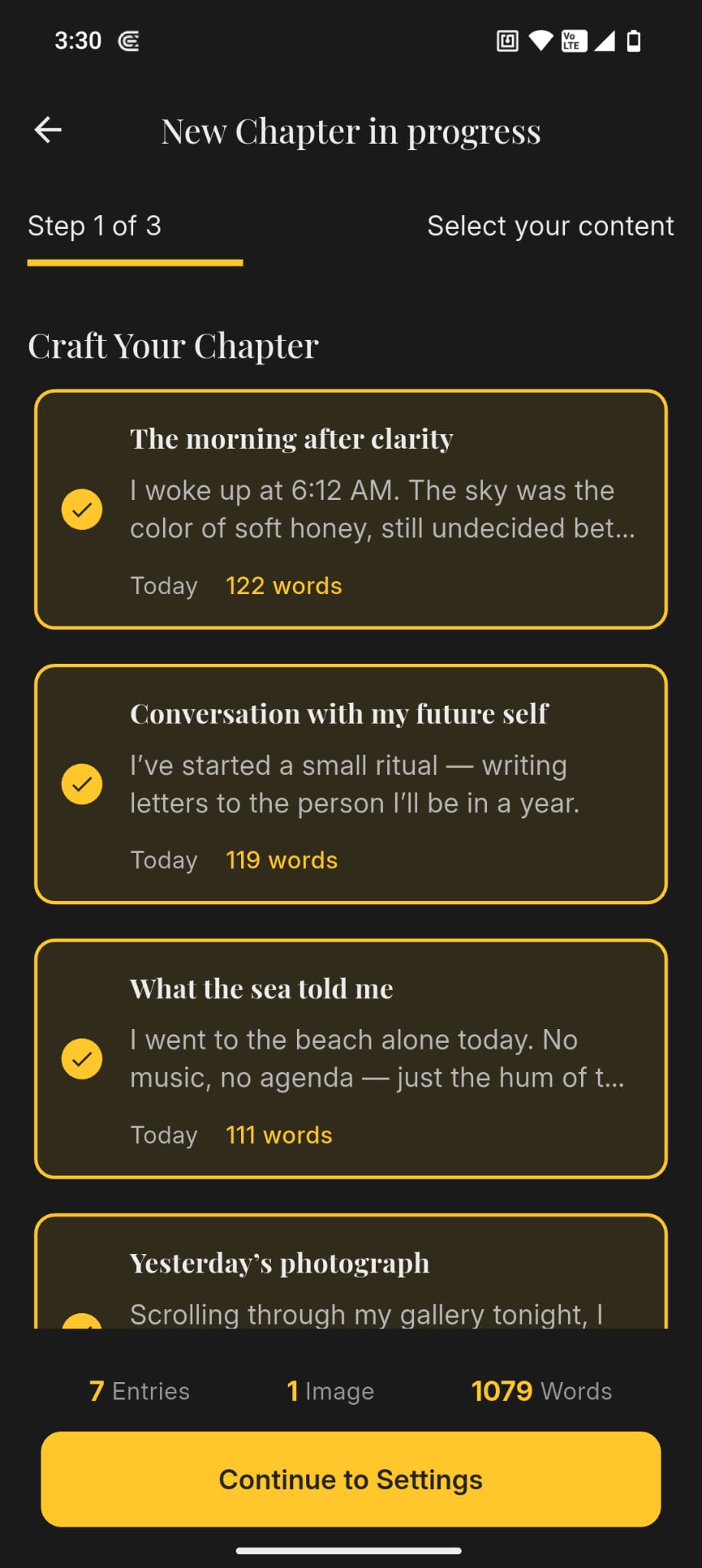 Baio chapter generation flow